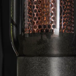 WoonStijl Tafellamp smoke glas-geperforeerd staal Sale