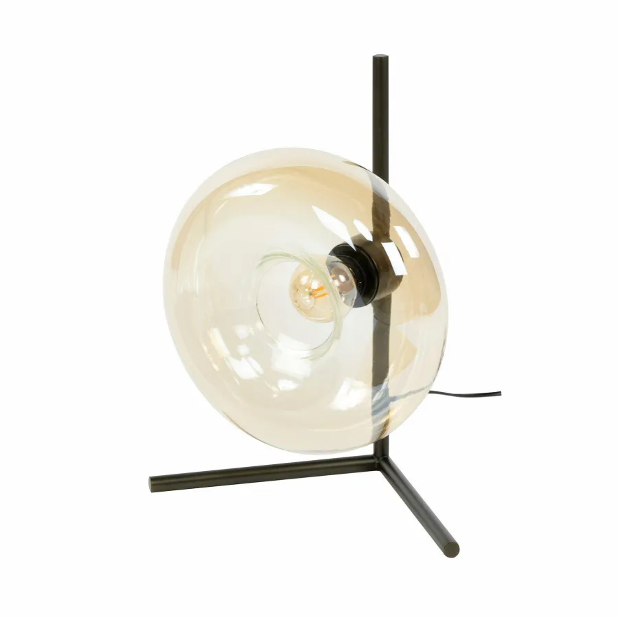 WoonStijl Tafellamp Soll Amber glas Clearance