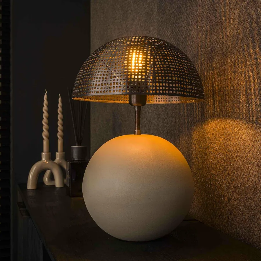 WoonStijl Tafellamp Sphere natural Discount