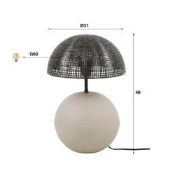 WoonStijl Tafellamp Sphere natural Discount