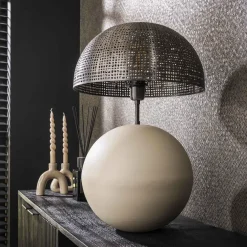 WoonStijl Tafellamp Sphere natural L Outlet
