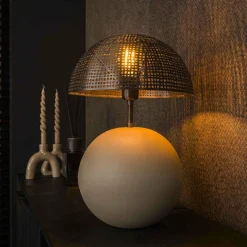 WoonStijl Tafellamp Sphere natural L Outlet