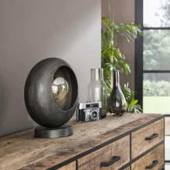 WoonStijl Tafellamp track alu zwart nikkel New
