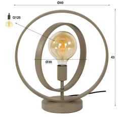 WoonStijl Tafellamp Turn Around Beige Discount