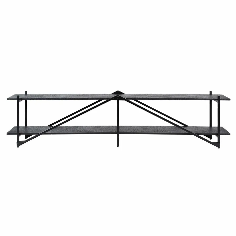 WoonStijl TV-meubel 'Piega' 220 cm teak grijs New