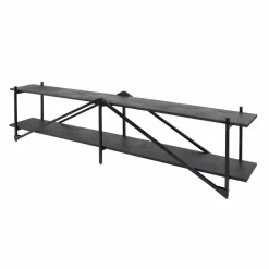 WoonStijl TV-meubel 'Piega' 220 cm teak grijs New