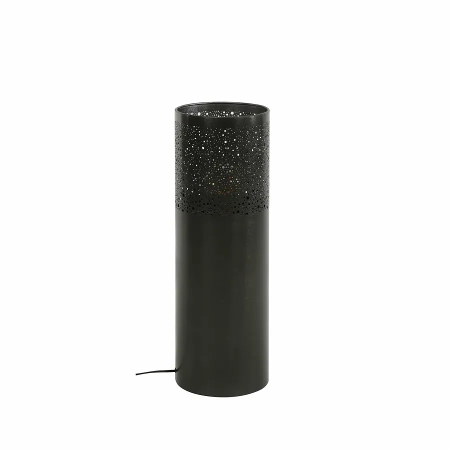 WoonStijl Vloerlamp Ø20 cilinder 60cm / Zwart nikkel Outlet