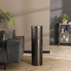 WoonStijl Vloerlamp Ø25 cilinder 90cm / Zwart nikkel Best
