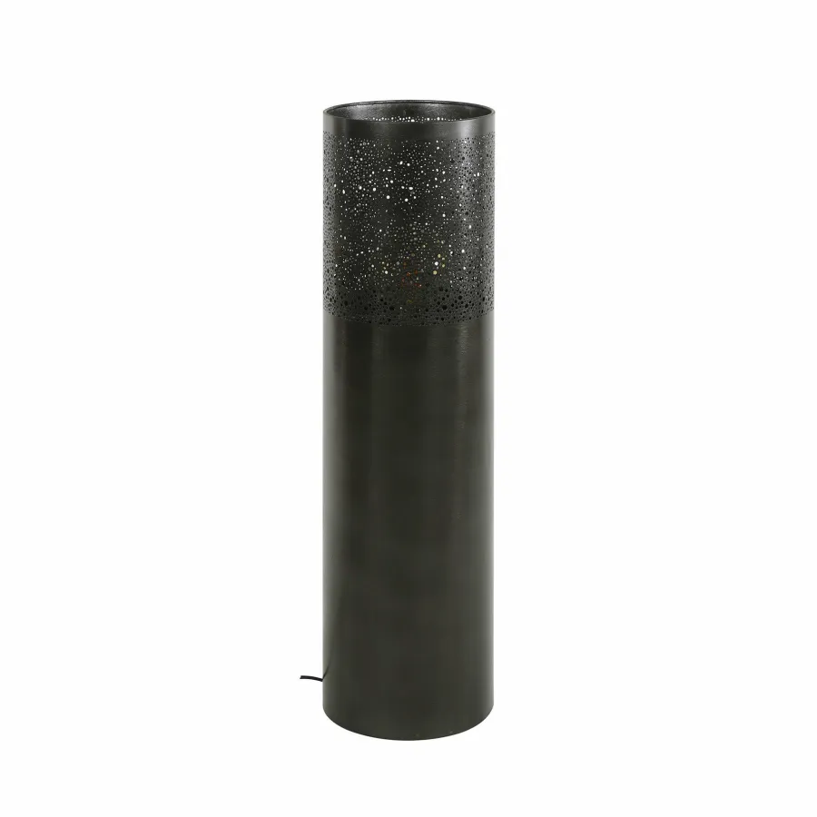 WoonStijl Vloerlamp Ø25 cilinder 90cm / Zwart nikkel Best