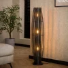 WoonStijl Vloerlamp 120 3L cylinder mesh / Charcoal Discount