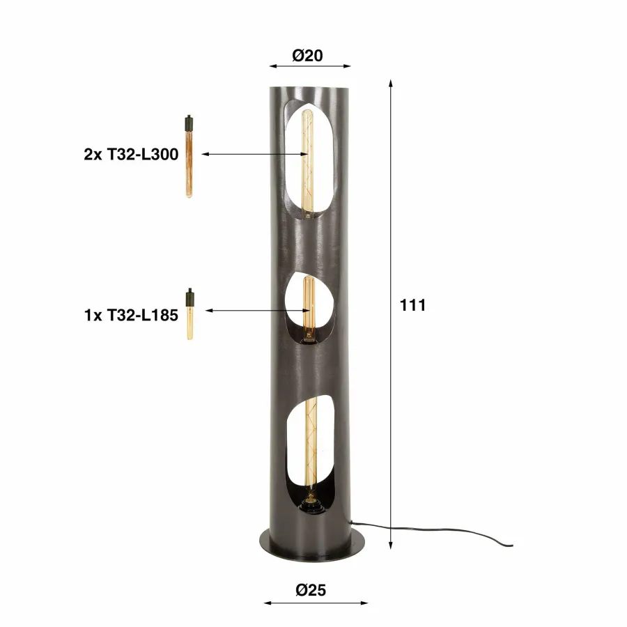 WoonStijl Vloerlamp Ø25 organic cylinder L Sale