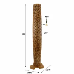 WoonStijl Vloerlamp Bars L Hot