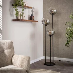 WoonStijl Vloerlamp Bubble Shaded 3-lichts Outlet