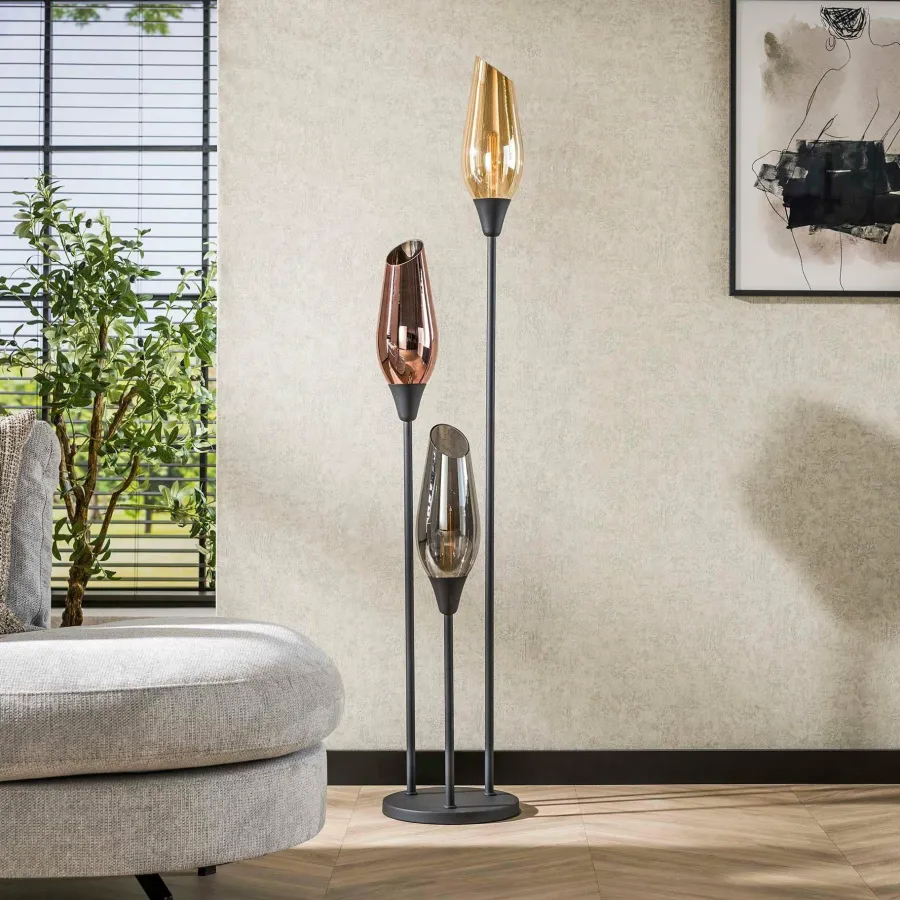 WoonStijl Vloerlamp cocoon mix glass Hot