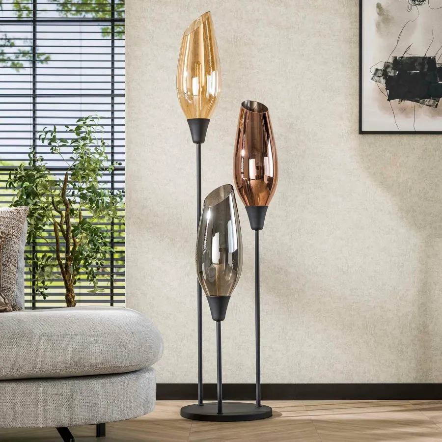 WoonStijl Vloerlamp cocoon XL mix glass Best