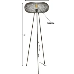 WoonStijl Vloerlamp copper twist groot Clearance