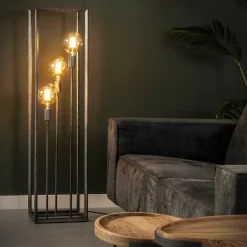 WoonStijl Vloerlamp 3L 45 graden buis New