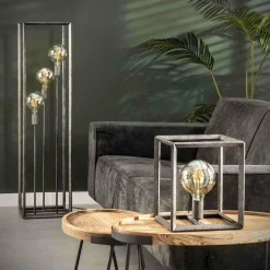 WoonStijl Vloerlamp 3L 45 graden buis New