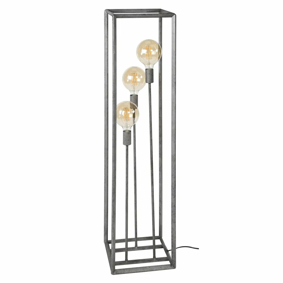WoonStijl Vloerlamp 3L 45 graden buis New
