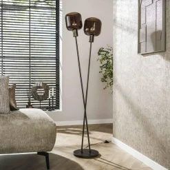 WoonStijl Vloerlamp 2L Bronza Outlet
