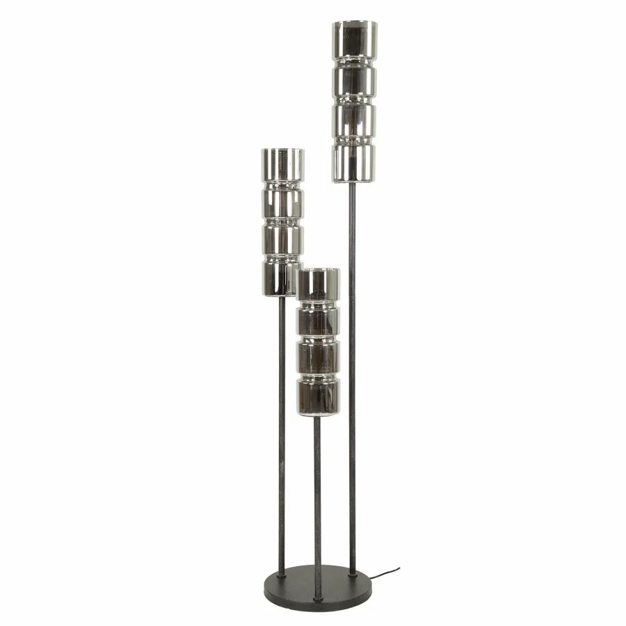 WoonStijl Vloerlamp 3L getrapt cylinder glas Discount