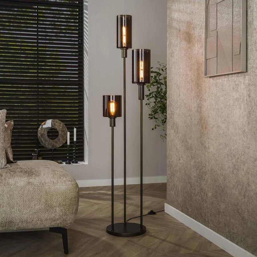 WoonStijl Vloerlamp 3L getrapt Sepiora Discount