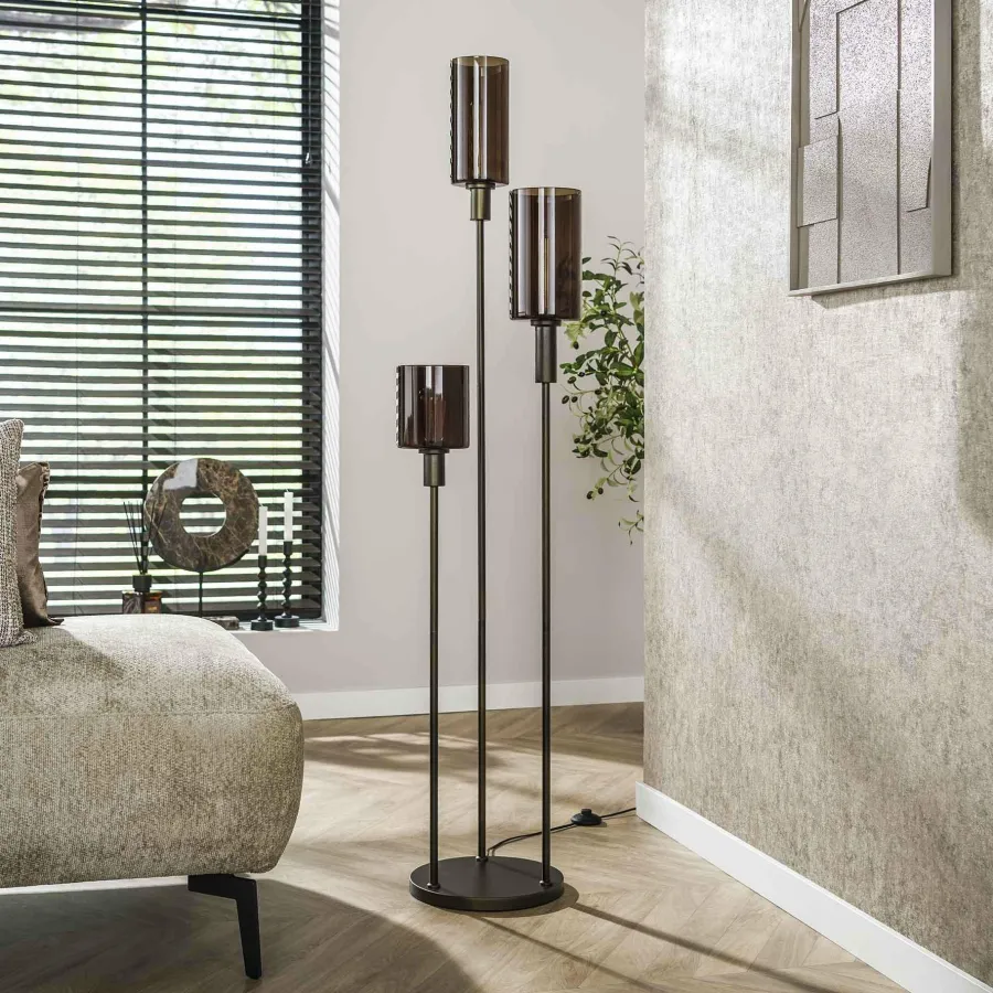 WoonStijl Vloerlamp 3L getrapt Sepiora Discount