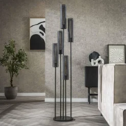 WoonStijl Vloerlamp 5L getrapt tube mesh Best