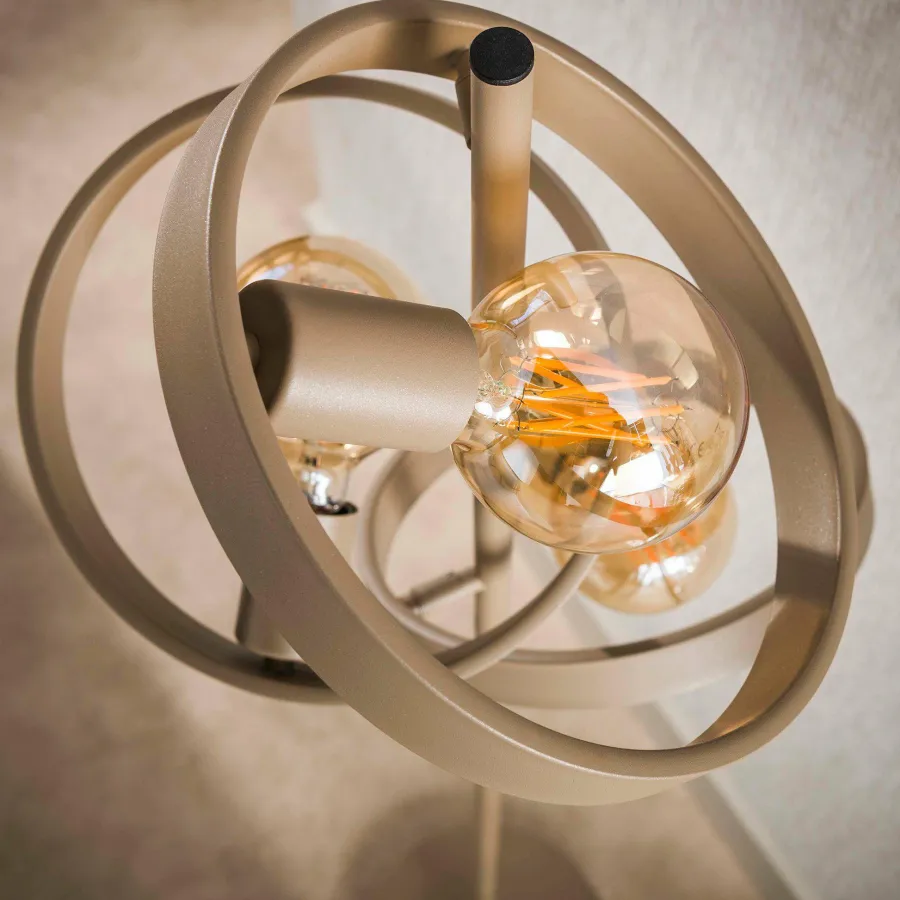 WoonStijl Vloerlamp 3L hover beige