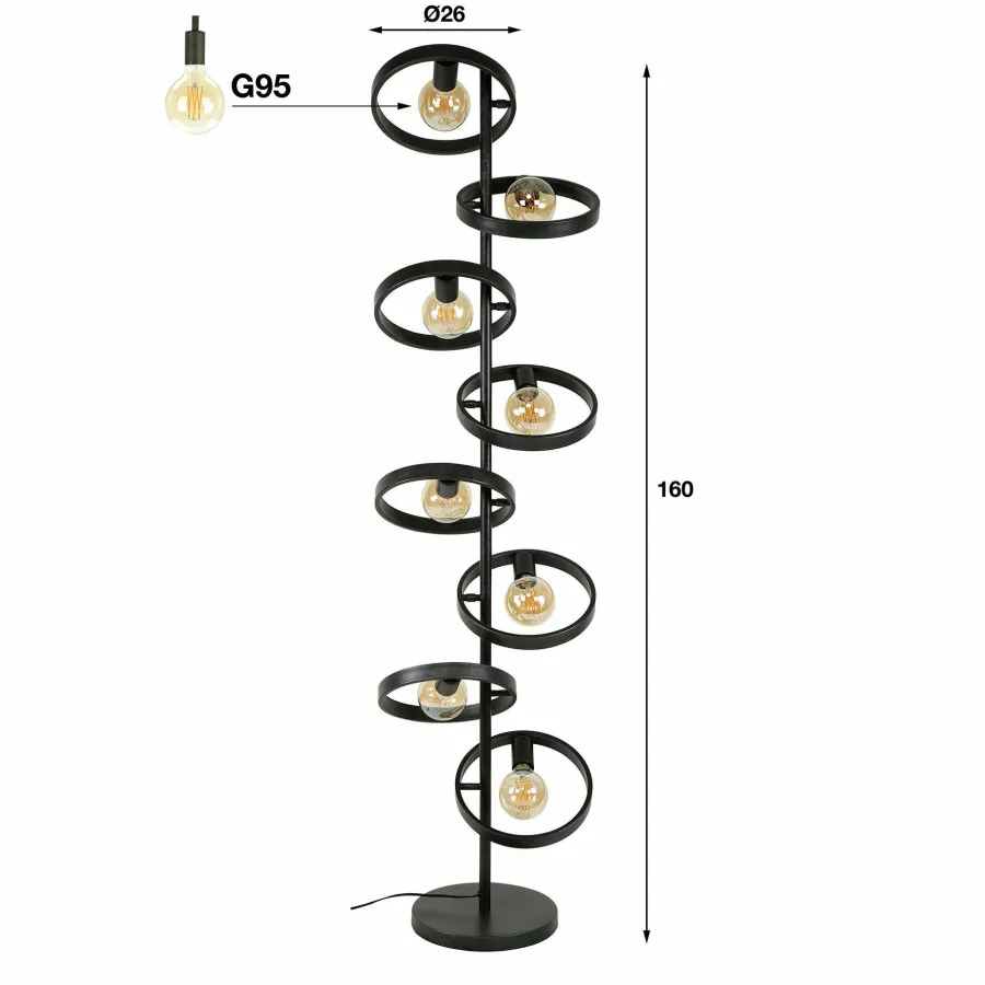 WoonStijl Vloerlamp 8L hover Best