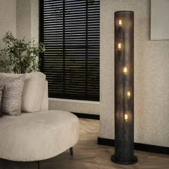WoonStijl Vloerlamp 5L koker mesh