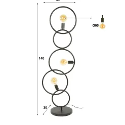 WoonStijl Vloerlamp 3L Loop Sale