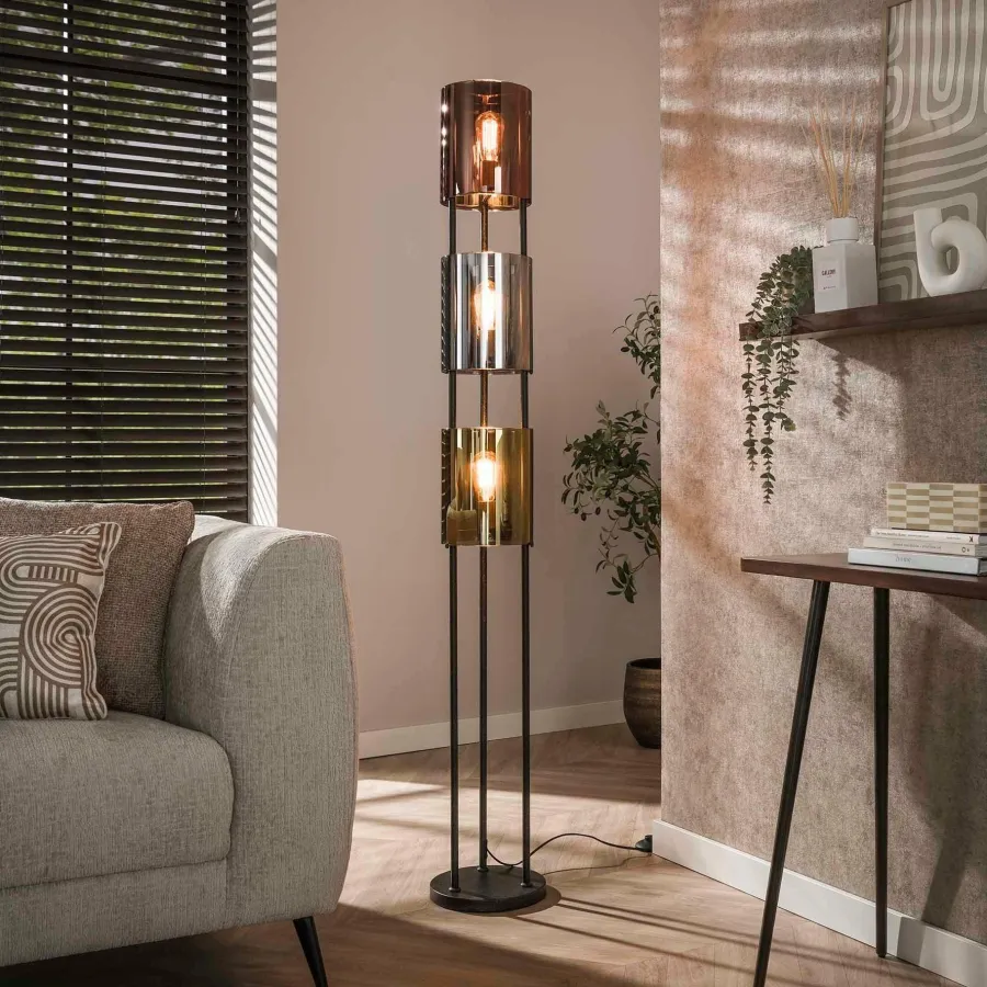 WoonStijl Vloerlamp 3L Lucente tricolore Clearance