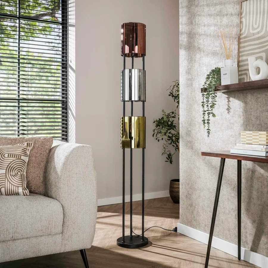 WoonStijl Vloerlamp 3L Lucente tricolore Clearance