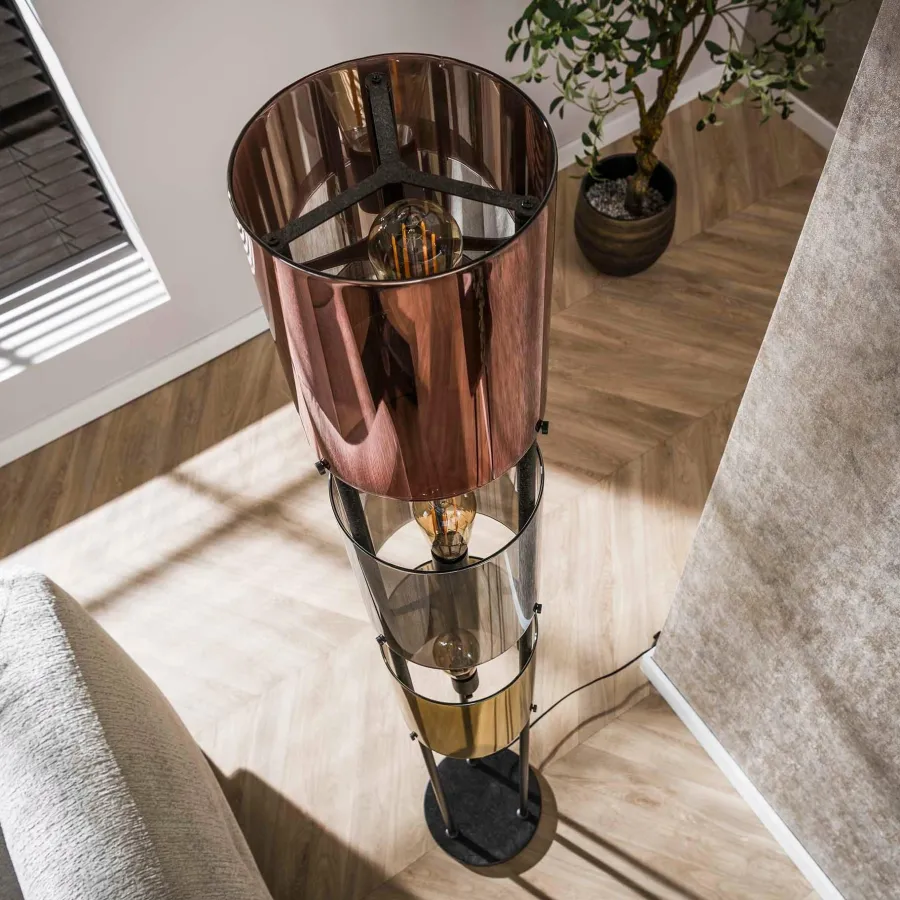 WoonStijl Vloerlamp 3L Lucente tricolore Clearance