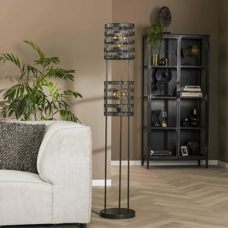 WoonStijl Vloerlamp 2L metal blinds Sale