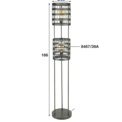 WoonStijl Vloerlamp 2L metal blinds Sale