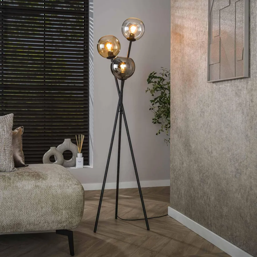 WoonStijl Vloerlamp 3L Multi Globe Online