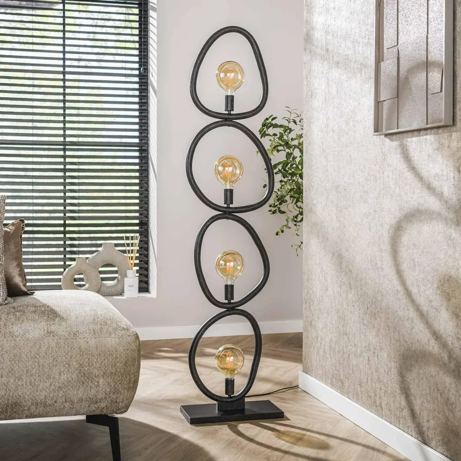 WoonStijl Vloerlamp 4L Pebble New