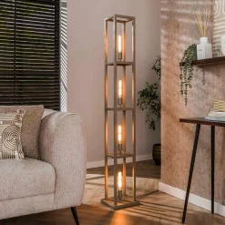 WoonStijl Vloerlamp 4L Quadra Beige Best