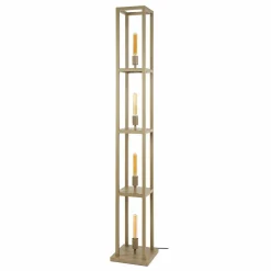 WoonStijl Vloerlamp 4L Quadra Beige Best
