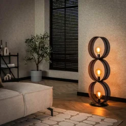 WoonStijl Vloerlamp 3L ring geperforeerd Outlet