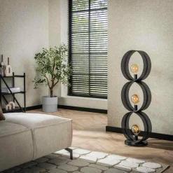 WoonStijl Vloerlamp 3L ring geperforeerd Outlet