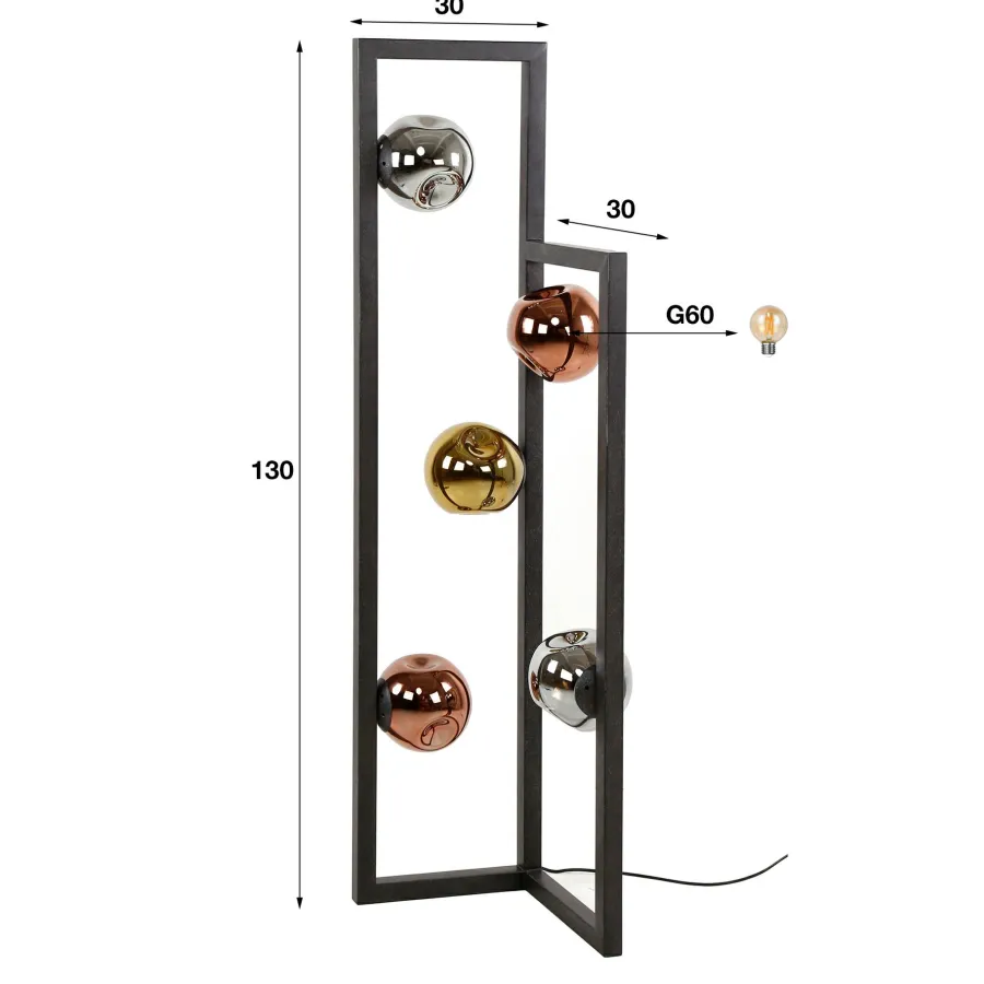 WoonStijl Vloerlamp 5L stellar Clearance