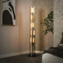 WoonStijl Vloerlamp 5L tube amber glas Sale