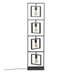 WoonStijl Vloerlamp 4L Turn square / Charcoal Outlet