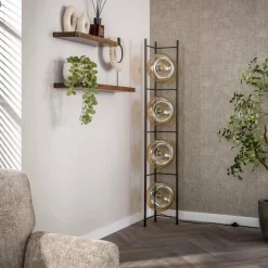 WoonStijl Vloerlamp Soll 4-lichts Amber glas Outlet
