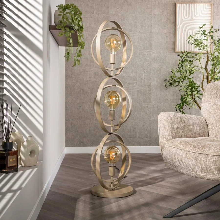 WoonStijl Vloerlamp Turn Around Beige Clearance