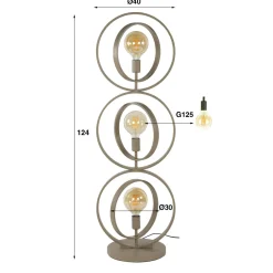 WoonStijl Vloerlamp Turn Around Beige Clearance