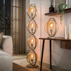 WoonStijl Vloerlamp Turn Around 4-lichts beige Hot